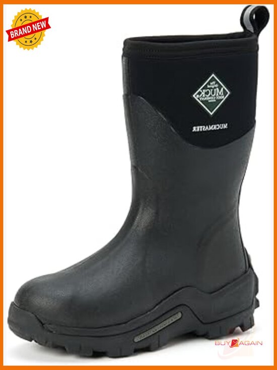 Men\'s 100% Waterproof Mid-Calf Boots Pull-On Rubber Neoprene EVA Midsole main image 4